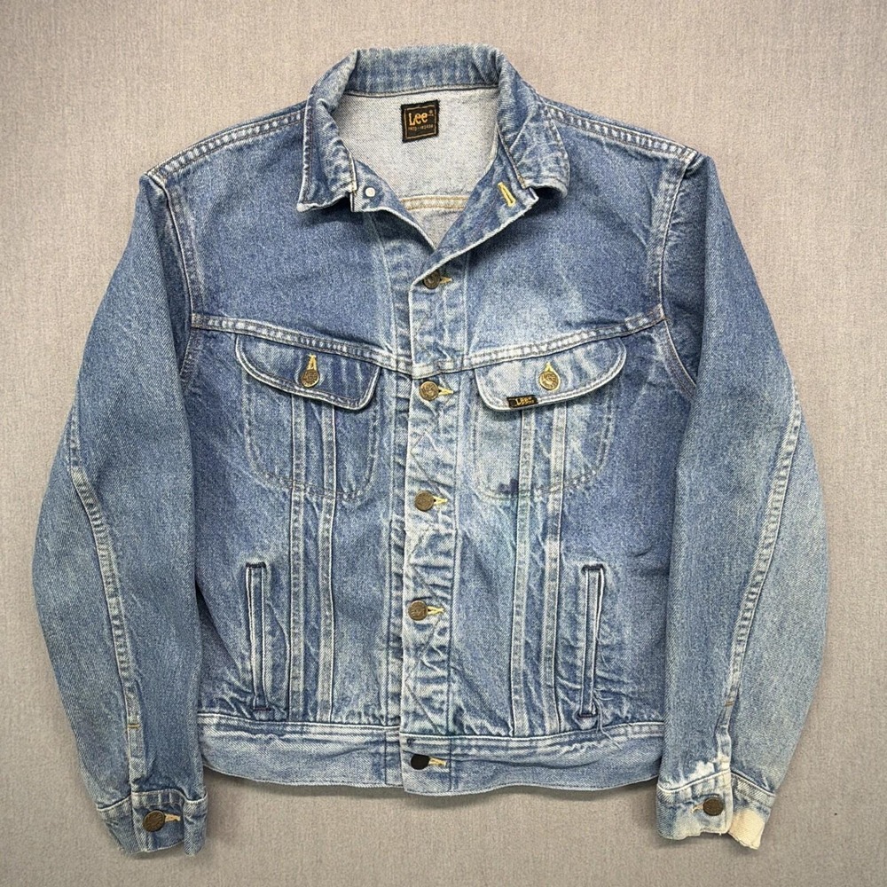 Vintage Lee Riders 101-J Denim Jacket Mens 36 Jean Faded Distressed 70s 80s